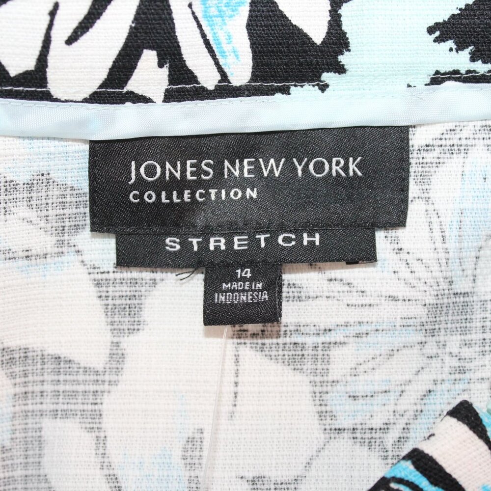 NWT Jones New York Collection Size 14 Multicolored Floral Stretch Skirt - Picture 7 of 11